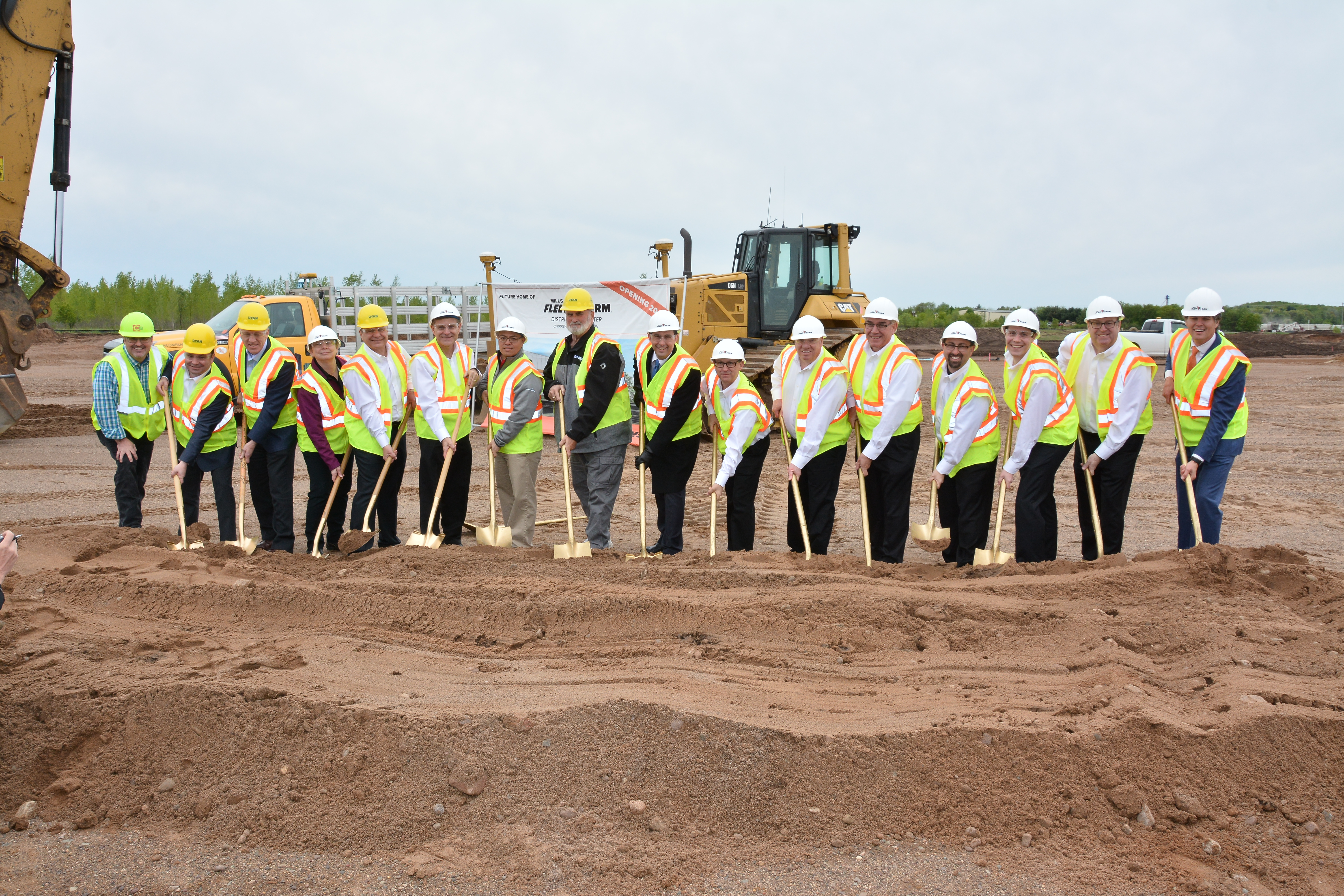 Groundbreaking for Mills Fleet Farm Distribution Center Highlights